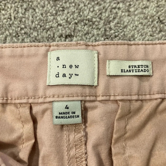 A New Day Stretch Chino Short Blush Pink 4 - Picture 7 of 12